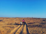 Family trekking in the Thar Desert, Bikaner